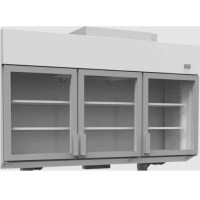 Marketler için ideal 210 cm genişliğinde 3 kapılı tezgah üstü derin dondurucu! 893 L net hacmi, çift rejimli (-18/-23 °C ve -1/+5 °C) çalışma performansı ve LED aydınlatmasıyla set üstünde maksimum gıda depolama ve teşhir avantajı sunar.