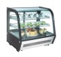 Bombeli camlı masa üstü pasta ve meze teşhir buzdolabı - LED aydınlatmalı paslanmaz çelik soğutucu vitrin 120 Litre #pastadolabi #teshirbuzdolabi #setustudolab #sutlutatlisoğutucu