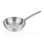 İndüksiyon uyumlu ve düz tabanlı mini çelik wok tava. 3 katmanlı (430/Alüminyum/304) özel gövdesi sayesinde ısıyı homojen dağıtır, hızlı pişirme sağlar. 304 paslanmaz çelik saplı ve bulaşık makinesinde yıkanabilir. Kargo ile hemen satın alın.