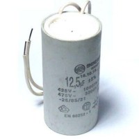 Endüstriyel mutfak ekipmanları, havalandırma sistemleri ve su pompalarında kullanılan 12.5 MFD motor daimi kondansatörü. 425V~10000h ve 475V~3000h teknik değerleriyle sürekli çalışmaya uygun, uzun ömürlü ve yüksek performanslı elektrik komponenti.