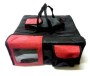 44x48x20 cm ebatlarında, siyah renkli dayanıklı Impertex kumaş motor servis çantası. Üzerinde POS cihazı bölmesi ve sos cepleri bulunan, ısı yalıtımlı özel köpük dolgulu, hem motor arkasına uygun hem de elde taşınabilir profesyonel servis ekipmanı.
