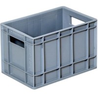 Dış ölçüleri 200x300x200 mm olan altı ve yanları kapalı gri plastik numune kasası. UV katkılı %100 birinci sınıf YYPE malzemeden üretilmiş olup, üst üste güvenle istiflenebilmesi için çapraz kilitlenebilen taban özelliğine sahiptir.