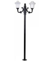 Kamu parkları, lüks villa bahçeleri ve site yürüyüş yolları için özel tasarlanmış, hava koşullarına dayanıklı 75x240 cm ölçülerinde siyah renkli dekoratif bahçe aydınlatma direği armatürü.