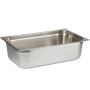 Kaliteli paslanmaz sacdan imal edilen bu gastronom küvet, hem yıkama hem de pişirme süreçleri için idealdir. 530x325x150 mm boyutlarındaki ürün, pres baskılı imalatı sayesinde şekil bozukluğu yapmaz. Ergonomik tasarımı ile gıda hazırlığını hızlandırır.