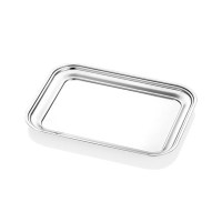 Söz, nişan ve özel davet organizasyonlarında kullanılmak üzere 304 kalite paslanmaz çelikten üretilmiş; 26x34 cm ideal ölçüsü, kararmayan parlak yüzeyi ve modern formuyla şık ikramlar sunmanızı sağlayan profesyonel dekoratif servis tepsisidir.