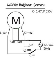 Redüktörlü Motor Bağlantı Şeması;Ağır devirli motorların elektrik devresi bağlantı şeması kendinden şanzımanlı elektrik motorlarının elektrik devresi çizimi redüktörlü motor elektrik şeması kendinden dişlili şanzımanıyla dakikada 60 devir dönen redüktörl