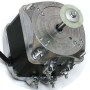Endüstriyel Buzdolabı Kondanser Fan Motoru. 34-120 Watt gücünde, 0.8 Amper akım çeken, paslanmaya dayanıklı metal gövdeli sanayi tipi soğutucu fan motoru görseli. Eksi dolap ve soğuk oda üniteleri için yüksek devirli profesyonel yedek parça.Sanayi Tipi D