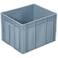 Hijyenik depolama ve fabrika içi lojistik için UV korumalı sanayi kutusu.