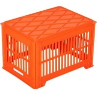 B70 Sanayi Tipi Mavi Plastik Taşıma Sepeti - 410x560x365 mm Ölçülerinde Yanları Delikli Altı Kapalı Endüstriyel İstifleme Kasası, Modern lojistik merkezlerine üst üste güvenle istiflenmiş, gıda temasına uygun sanayi tipi sepetler. Sevkiyat, taşıma, depol