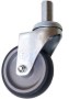 İz bırakmayan 100x32 mm servis ve medikal araba tekerleği. 22 mm çap, 5 cm boyundaki üst pimi ile pimli/mapalı taşıma arabalarına tam uyum sağlar. Endüstriyel mutfak zeminlerinde leke yapmaz, sessiz ve kolay yönlendirilebilir dayanıklı tekerlek çözümü.