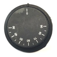 Dairesel formdaki derece çizgili standart termostat kapağının üstten genel görünümü. Sıcaklık kademeleri ve kontrol çizgileri net bir şekilde görülmektedir.