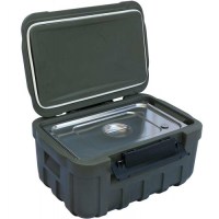 Monoblok tek parça gövde yapısı ve kırılmaz PA6 kilit sistemiyle üretilen TCB-200C model endüstriyel thermobox yemek taşıma kabı. Üst üste istiflenebilir, 5 farklı renk seçeneği mevcuttur.