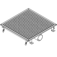 44x44 cm ölçüsüyle fabrika ve yemekhaneler için ideal drenaj süzgeci. Petek tipi ızgarasıyla katı atıkları filtreler, Ø75 mm çıkışıyla tıkanmaları önler. Ayarlanabilir ayakları montajda büyük kolaylık sağlar. #EndüstriyelGider