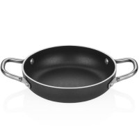 18 cm çapındaki düz tabanlı yapışmaz sahan, AG2 alaşım perçinli paslanmaz kulplarıyla uzun ömürlü kullanım sunar. Sadece 0,38 kg ağırlığa sahip bu pratik ürün, Türkiye nin 81 vilayetine emniyetle sevk edilir.