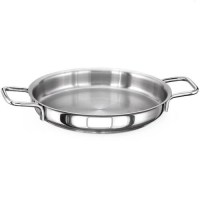 Yüksek kaliteli paslanmaz çelikten üretilen 28 cm genişliğindeki bu sahan, 3 cm derinliği ile hem omlet hem de soslu yumurta çeşitleri için idealdir. Ergonomik çift kulplu yapısı sayesinde ocaktan sofraya taşımak çok kolaydır.