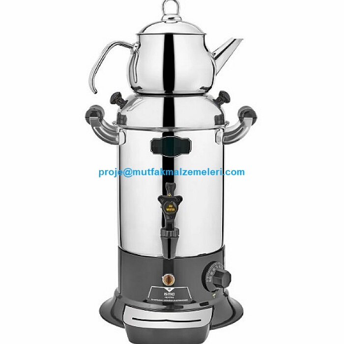 Sanayi tipi çay semaveri ofislerde, kafelerde, açık büfelerde, işyerlerinde, çay ocaklarında çay demlemeye çay pişirmeye yarayan 5 litre kapasiteli sanayi tipi çay semaveridir