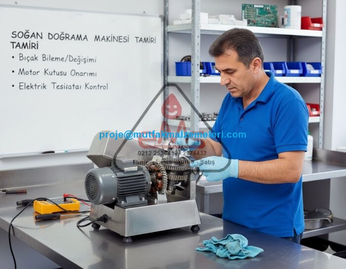 Endüstriyel mutfakların vazgeçilmezi Süper Mikser soğan doğrama makineleri için atölye bazlı tamir hizmeti. Orijinal parça kullanımı ve titiz işçilik ile cihazınızın ömrünü uzatıyoruz. Türkiye geneli kargo ile gönderim imkanı ve ekonomik servis çözümleri.