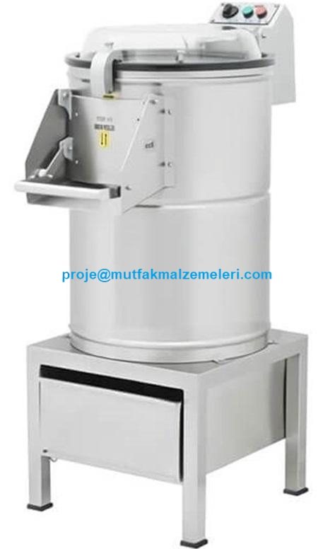 Tamamı paslanmaz çelikten imal edilmiş, 52x83x118 cm ölçülerinde, trifaze motorlu ve termik korumalı sanayi tipi 10 kg soğan soyma makinesidir. Kabukları filtre haznesinde toplayan sızdırmaz ürün, 81 ile kargo ile sevk edilir.