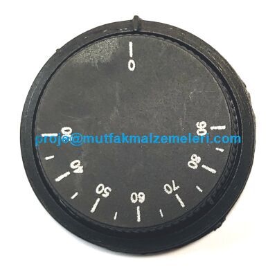 Dairesel formdaki derece çizgili standart termostat kapağının üstten genel görünümü. Sıcaklık kademeleri ve kontrol çizgileri net bir şekilde görülmektedir.