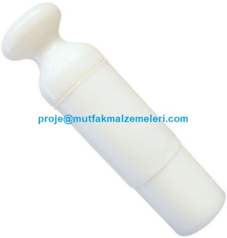 Mutfak hijyenine uygun, leke tutmayan ve kolay temizlenen polietilen tulumba aparatı. Şeker hamuru ve kremalı tatlılarda da kullanılabilen bu sağlam ekipman, 29 cm uzunluğuyla ergonomik bir kullanım sunar. Tatlı dökme deneyiminizi bir üst seviyeye taşıyı